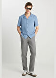Wrangler Relaxed Koyu Mavi Erkek Gömlek W2510722TF Relaxed Fit Tencel