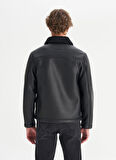 Wrangler Siyah Erkek Deri Ceket W45L0301936 Siyah Deri Ceket