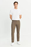 Texas Authentic Slim Fit Dar Kesim Normal Bel Bej Esnek Pantolon
