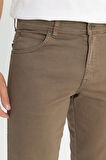 Texas Authentic Slim Fit Dar Kesim Normal Bel Bej Esnek Pantolon
