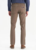 Wrangler Normal Bel Slim Fit Kahve Erkek Chino Pantolon W12S Texas 360