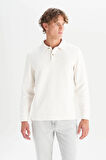 Wrangler Erkek Polo Yaka Sweatshirt W2520381104
