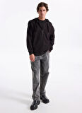 Lee Kapüşon Yaka Siyah Erkek Sweatshırt L2520310001 Siyah Sweatshirt