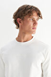 Pamuklu Regular Fit Normal Kesim Bisiklet Yaka Sweatshirt
