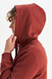 Pamuklu Regular Fit Normal Kesim Kapüşonlu Logo Detaylı Sweatshirt