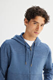 Regular Fit Normal Kesim Cepli İçi Polarlı Kapüşonlu Fermuarlı Sweatshirt