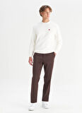 Wrangler Normal Bel Slim Fit Koyu Kahve Erkek Chino Pantolon WM01200001024 Kahverengi Chino Pant