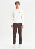 Wrangler Normal Bel Slim Fit Koyu Kahve Erkek Chino Pantolon WM01200001024 Kahverengi Chino Pant