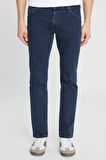 Daren Straight Fit Düz Kesim Normal Bel Pamuklu Esnek Mavi Jean Denim Pantolon