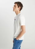 Wrangler Bisiklet Yaka Ekru Erkek T-Shirt W2510527102 Regular Fit Small Logo