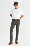 Pamuklu Texas Slim Fit Dar Kesim Cepli Esnek Kadife Pantolon