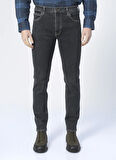 Lee L701OR47-001_Rider Siyah Normal Bel Slim Fit Denim Pantolon Erkek