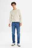 Pamuklu Straight Fit Cepli Esnek Jean Denim Kot Pantolon