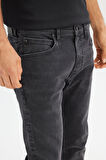 Luke Pamuklu Slim Fit Dar Kesim Cepli Jean Kot Denim Pantolon