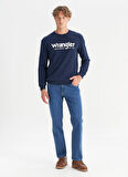 Wrangler Normal Bel Straight Mavi Erkek Denim Pantolon MW121HR36B Orta Mavi Denim Pantolon