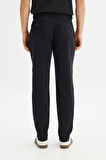 Regular Fit Normal Kesim Normal Bel Pamuklu Esnek Siyah Chino Pantolon
