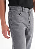 Wrangler Normal Bel Relaxed Gri Erkek Denim Pantolon FRNK0000725 Gri Denim Pantolon