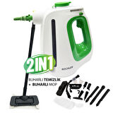 WHL-622B 2-in-1 Buharlı Temizlik Makinesi – El Tipi ve Mop Başlıklı, Yüksek Güçlü, Çok Amaçlı ve Kompakt Tasarım