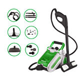 Buharlı Temizlik Makinesi 1400W | Koltuk, Cam, Fayans Temizleyici -1.5 L Tank, 3,5 Bar, 13 Başlık