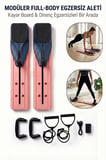 Ev Tipi Full Body Egzersiz Aleti - Direnç Halatlı Kayar Board Sistemli Fitness Seti