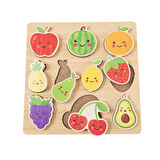 Bemi Meyveler 3D Ahşap Puzzle