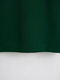 Kadın Oversize Bisiklet Yaka Düz Crop T-shirt - YEŞİL