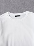 Kadın Basic Crop İçi Polarlı Oversize Sweatshirt - EKRU