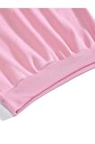 Unisex Oversize Bisiklet Yaka Basic Düz Sweatshirt - PEMBE