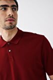 Erkek Kısa Kollu Polo Yaka T-shirt - BORDO