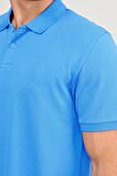 Erkek Kısa Kollu Polo Yaka T-shirt - MAVİ