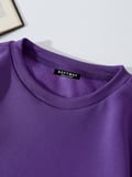 Unisex Oversize Bisiklet Yaka Basic Heiparman Panda Baskılı Sweatshirt - MOR