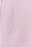 Unisex Orange Cocktail Baskılı Kapüşonlu İçi Yumuşak Polarlı Oversize Sweatshirt - PEMBE