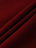 Unisex Ribbon Cherry Baskılı Kapüşonlu İçi Yumuşak Polarlı Oversize Sweatshirt - BORDO