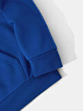 Unisex Colorful Hair Baskılı Kapüşonlu İçi Yumuşak Polarlı Oversize Sweatshirt - SAKS MAVİSİ