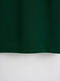 Unisex Oversize Bisiklet Yaka Ribbon Cherry Baskılı Basic T-Shirt - KOYU YEŞİL