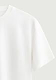 Unisex Bisiklet Yaka %100 Organik Pamuklu Kalın Dokulu Jerry Baskılı Oversize T-shirt - BEYAZ