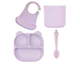 Pandish Beslenme Seti MamMa, HamHam, BuBu, Bibsy Lilac -Lila 