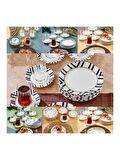Cooker CKR4157 Porselen İkram Seti 18 Parça (Tek Set)