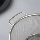 Paslanmaz Çelik Kulplu Tel Çok Amaçlı Makarna Un Meyve Sebze Süzgeçi 22 Cm