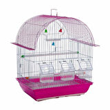 Nanbell 3 Yemlik Sürgülü Izgaralı İthal Kuş Kafesi 37X28X48cm