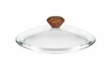 22 cm Febern Premium Bio Granit Alüminyum Döküm Nisch Tencere (Metalik Kırmızı)