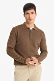Standart Fit Polo Yaka Triko Kazak