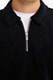 Regular Fit Polo Yaka Sweatshirt