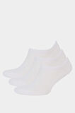 Kadın 3'lü Pamuklu Sneaker Çorap
