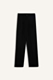 Wide Leg Fermuarlı Yüksek Bel Standart Boy Pantolon