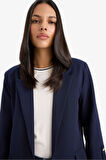Regular Cepli Apoletli Blazer Ceket