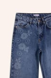 DeFacto %100 Pamuk Straıght Wıde Çiçek Baskılı Jean Pantolon Kız Çocuk G7740A826SPNM34