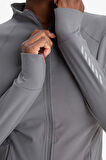 DeFactoFit Slim Fit Dar Kesim Dik Yaka Hırka