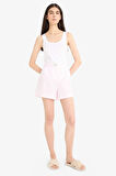 Regular Fit Kısa Boy Poplin 2'li Pijama Alt-Fall in Love 