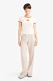 Regular Fit Uzun Kareli Pijama Altı-Fall in Love